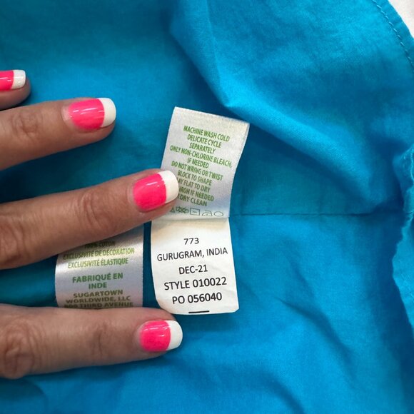 Lilly Pulitzer Analynn Tunic Dress in Turquoise Oasis NWOT Size L - Picture 9 of 10